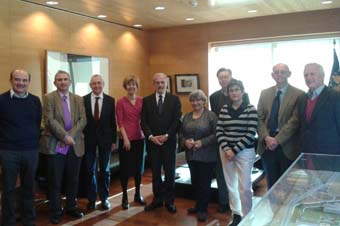 El rector y el comité de inspección de ICIAM.